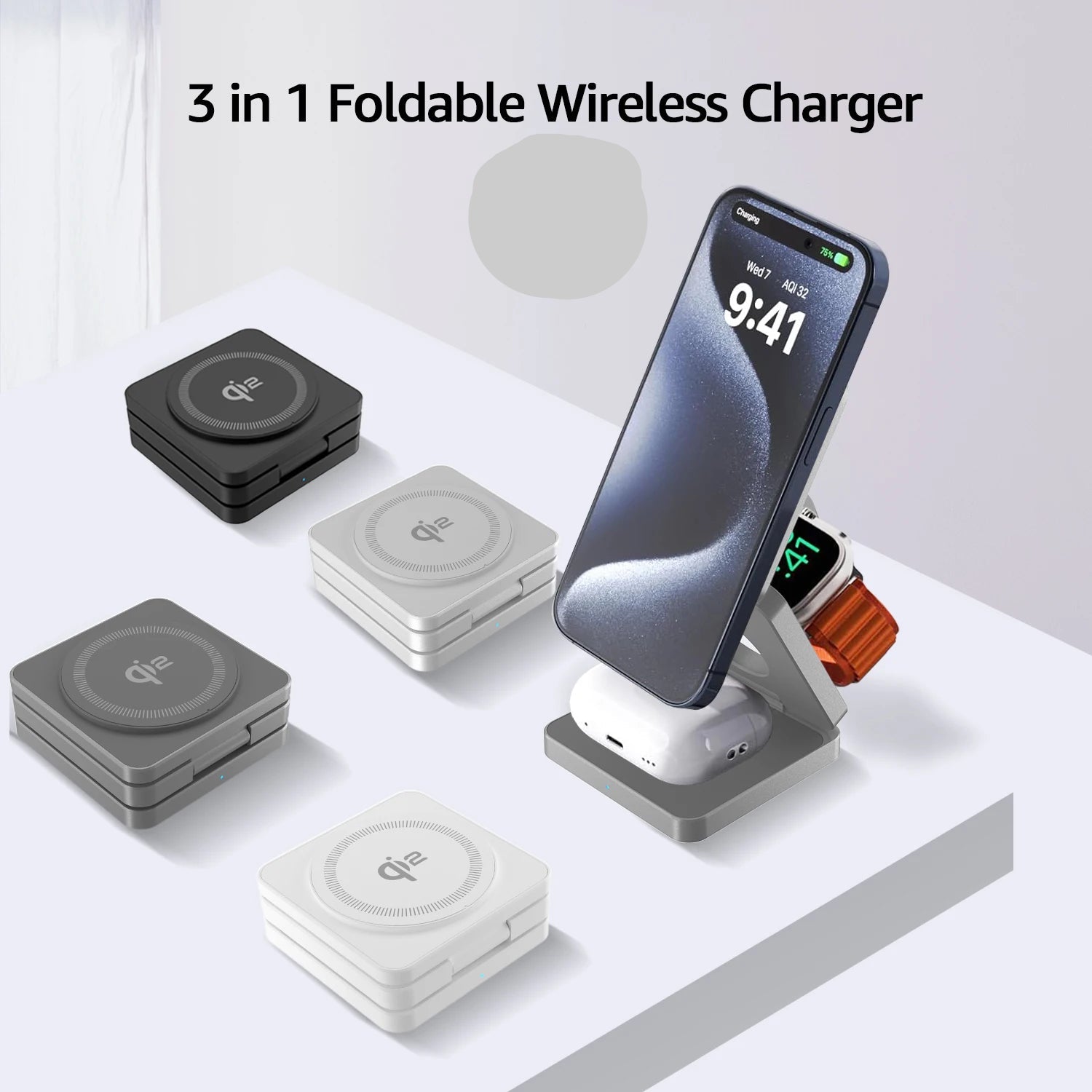Foldable Magnetic Wireless Charger